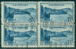 SCOTT # 745 BLOCK OF 4, USED, CRATER LAKE, FLOMOT, TX CDS CANCEL, GREAT PRICE! - Picture 1 of 2