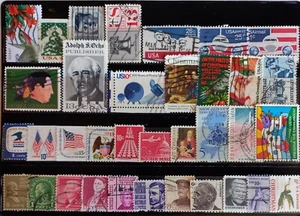 LOTE DE SELLOS USADOS DE EEUU (35 sellos) - Imagen 1 de 1