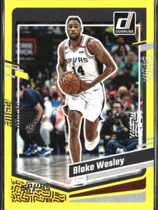 23/24 2023/24 Donruss Amarillo Paralelo #99 Blake Wesley Spurs - Imagen 1 de 2