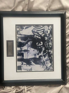 SIGNED Franco Harris The Immaculate Reception To The End Zone Photograph - Picture 1 of 3
