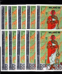 OL 10X SOMALIA 1998 - MNH - ANIMALS - GIRAFFE - CULTURE - Foto 1 di 1