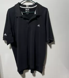 Adidas Mens Black Polo Shirt Size XL - Picture 1 of 4