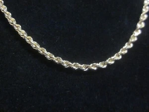 10K Vintage Solid Gold Rope Chain Necklace MICHAEL ANTHONY 18" Signed 10 grams - Picture 1 of 22