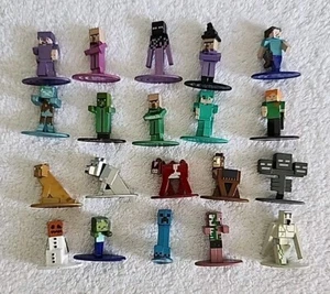 Jada Toys Minecraft Dungeons Nano Metalfigs Figures 20 MINI FIGURES METAL LOT - Picture 1 of 13