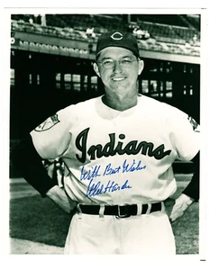 pitcher Mel Harder SIGNED photo -- won 228 games for Cleveland Indians 1928-1947 - Picture 1 of 3