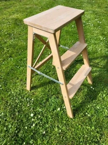 Holzleiter Bockleiter Klappleiter Blumenampel - Bild 1 von 5