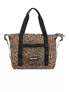 Bolso de Mano Supreme Cordura con Cremallera Bolso de Leopardo FW20 Bolso de Viaje Caja Logo Supreme Bolso de Mano - Imagen 1 de 6