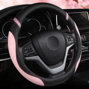 Funda Para Volante De Mujer Fundas De Volante Universales De Cuero Para Coche 1 - Picture 1 of 2