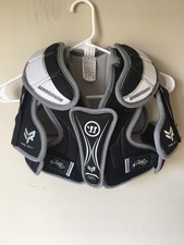 Warrior Rabil Next Youth Medium Chest Shoulder Guard Protector Black