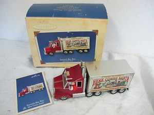 HALLMARK SANTA'S BIG RIG ADORNO CAMIÓN ROJO SERIE COLECCIONISTA ADORNO EN CAJA - Imagen 1 de 4