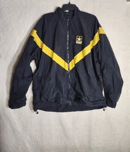US Army Adult Large Unisex Physical Fitness Uniform APFU Jacket 100% Nylon - Picture 1 of 11