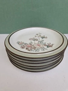 DENBY ROMANCE 81/2" piatti insalata dessert x 6 c.1980s - Foto 1 di 9