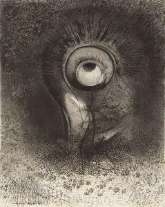 Odilon Redon : "First Vision Attempted in Flower" (1883) — Giclee Fine Art Print - Picture 1 of 7