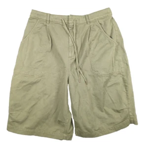 Anthropologie Parachute Shorts Long Baggy XL 36 High Rise 12" Green Bermuda - Picture 1 of 7