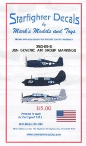 Starfighter 35025 x 1/350 USN Generic Air Group Markierungen 1944-45 - Bild 1 von 1
