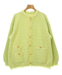 Mila Owen Collarless Jackets YellowGreen 1(Approx. M) 2200557120017 - Picture 1 of 6