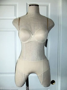 Chantelle SENSUA Beige Nude 3065 Convertible Strapless Bra 32C 3064 Boyshort XS - Picture 1 of 9