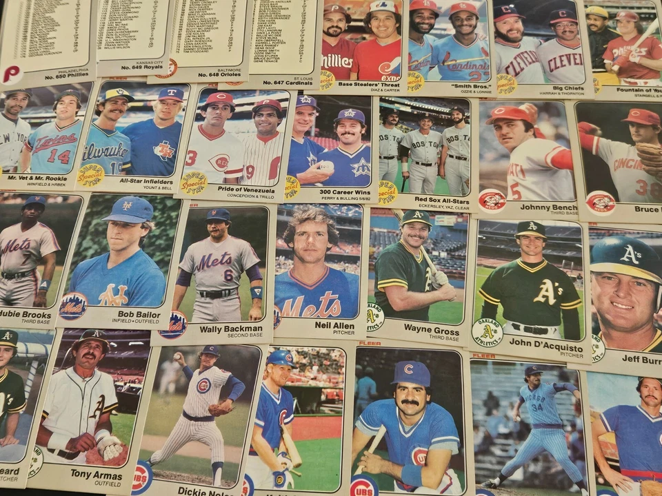 1983 FLEER BASEBALL YOU PICK #500-660 SEE SCANS OF EVERY CARD STARS,ROOKIES #3 - Image 1 of 1