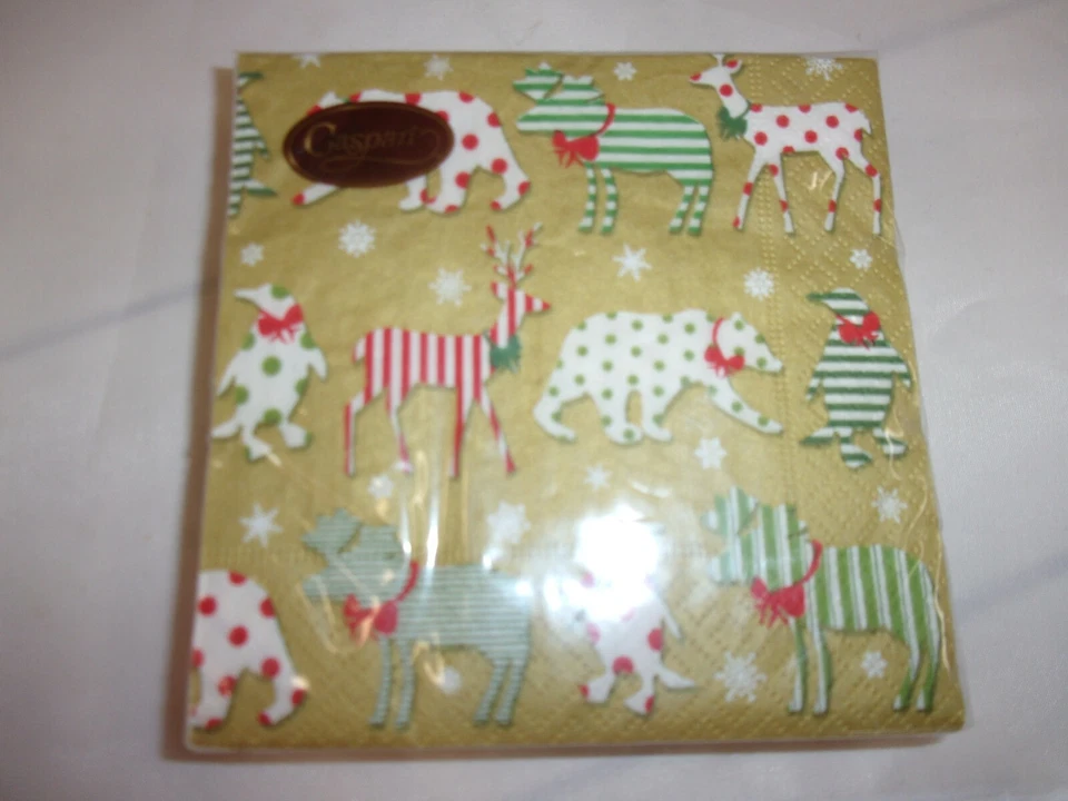 CASPARI NORTHERN LIGHTS GOLD COCKTAIL NAPKINS - Image 1 of 1