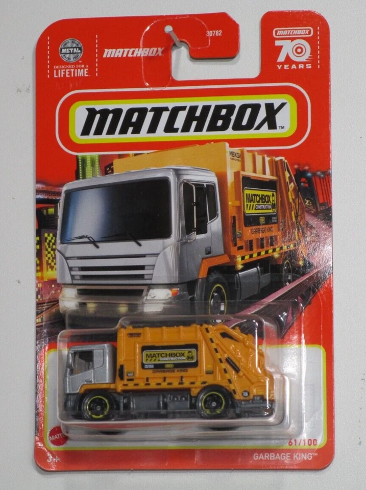 MATCHBOX GARBAGE KING / CLASSIC STYLE REAR DUMP TRASH TRUCK HKW95 MB742 30782 - Image 1 of 1