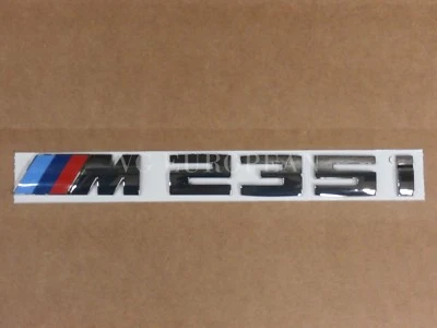 For BMW F22 2-Series Genuine M235i Rear Trunk Emblem, Decal Badge 235i M235i NEW - Image 1 of 4