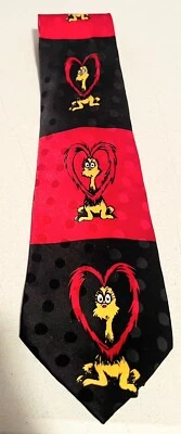 Dr Seuss Proo сердца мужской шелковый галстук новинка День святого Валентина подарок красный галстук - Изображение 1 из 4
