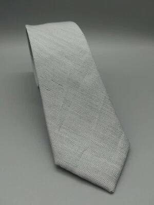 BHLDN Linen Row Gray Men's Skinny Tie 2.5" Wedding Formal Groomsmen - Image 1 of 3