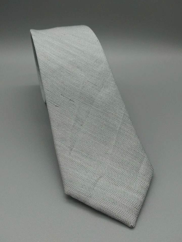 BHLDN Linen Row Gray Men's Skinny Tie 2.5" Wedding Formal Groomsmen