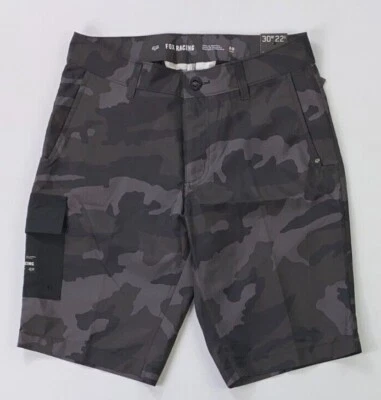 NUEVO Pantalones Cortos Para Hombre Fox Racing Calce Regular Essex Tech Estampado Camuflado Poliéster 22"L Foto 1 de 3