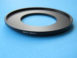 49mm to 82mm Step Up Step-Up Ring Camera Lens Filter Adapter Ring 49mm-82mm