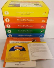 New ListingHooked On Phonics Learn To Read Sets 1-5 Books Cassettes Flash Cards Home School