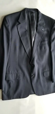 BURBERRYS Hombres Clásico Lana 2 Botones Blazer Chaqueta Abrigo Deportivo - 46R Gris Oscuro NUEVO Foto 1 de 4