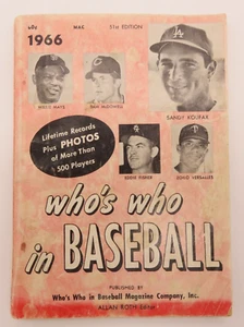 1966 Who's Who im Baseball 51st Edition - Bild 1 von 5