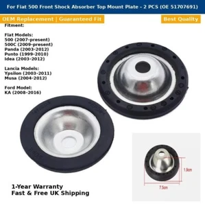For Fiat 500, Panda - Front Shock Absorber Top Mount Plate - 2 PCS (OE 51707691) - Picture 1 of 11