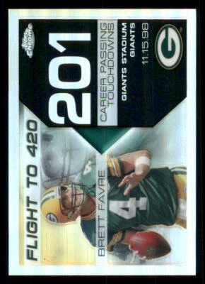 2007 Topps Chrome Brett Favre Collection Refractors #BF201 Brett Favre 199 - Image 1 of 2