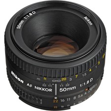 Nikon Af Nikkor 50mm f/1.8D Lens for Dslr Cameras