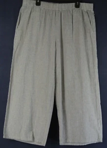 NEW Eileen Fisher Organic cotton Wide Leg cropped Pants Size XL #P3038 - Picture 1 of 4