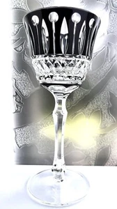 FABERGE SCHWARZ KRISTALL KING LOUISE / XENIA WEINGLÄSER, gemarkt - Bild 1 von 7