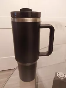 40oz Tumbler Cup with Handle & Straw - Stainless Steel Vacuum Insulated Mug - Picture 1 of 2