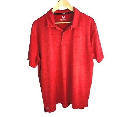 Free Country Ultimate Comfort Micro Tech Men's Red Short Sleeve Polo Shirt. Sz L - Image 1 of 4