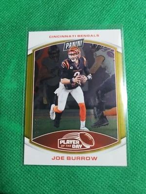 2023 Panini Player of the Day Joe Burroe Bengals #3 Gold Parallel 10/10 - Image 1 of 2