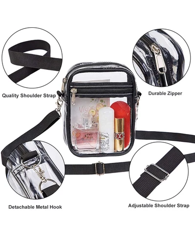 Large Clear Stadium Approved Crossbody Bag Cover
