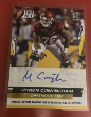 2022 Leaf Pro Set Myron Cunningham Auto Rookie RC - Image 1 of 2