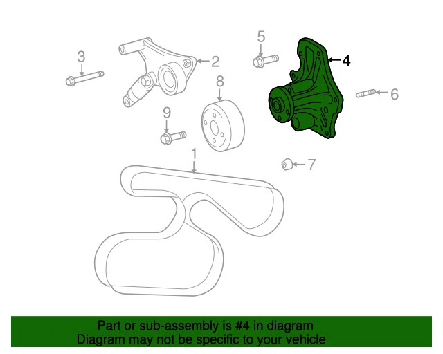 FACTORY TOYOTA SCION XB 2008-2015 WATER PUMP 161000H050 | 16100-0H050 OEM - Image 1 of 1