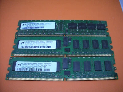 Arbeitsspeicher:Micron 1 x 1GB-DDR2, 533MHz, 2x 512MB-DDR2,400MHz  - Bild 1 von 4