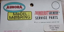 Ho Tires Thunder jet 500 slicks model motoring set of 4 Tires aurora afx aj's