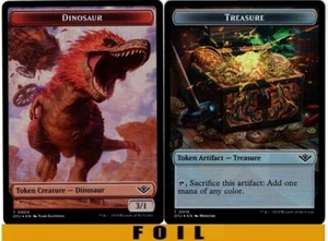 1x - DINOSAUR \\ TREASURE Token (#09/18) - FOIL - Outlaws of Thunder Junction - Picture 1 of 1