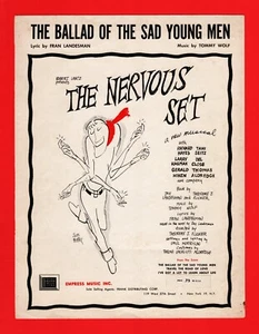 Tani Seitz "THE NERVOUS SET" Larry Hagman 1959 Beat Generation FLOP Sheet Music - Picture 1 of 3