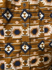Camicia DELUTH TRADING Western Aztec Southwestern Rodeo Ranch 2 tasche sul petto S - Foto 1 di 12