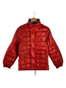 Moncler Down Jacket Red Polyester Solid Color Medium Size #EG CAA - Picture 1 of 8